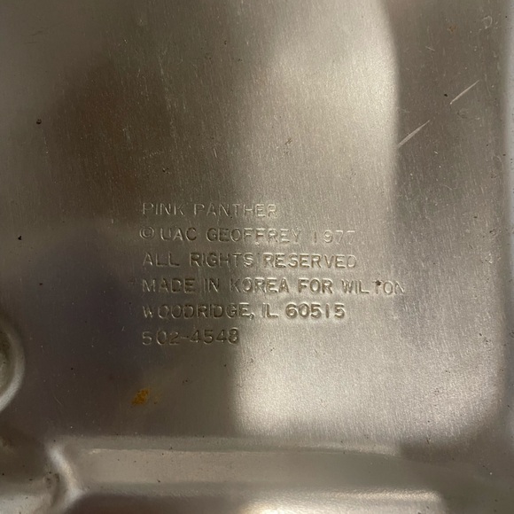 Vintage 1977 Pink Panther Baking Cake Pan Unique - Picture 4 of 4